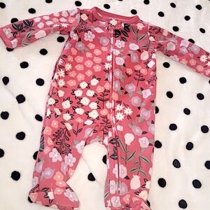 Floral Pink Kids One Piece